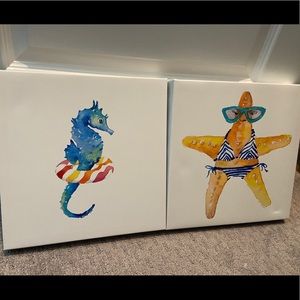 Starfish/Seahorse Wall Art